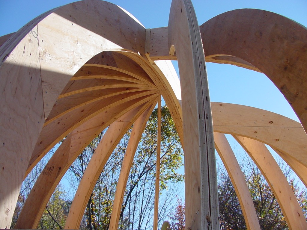 Primary Dome Rafters Installed