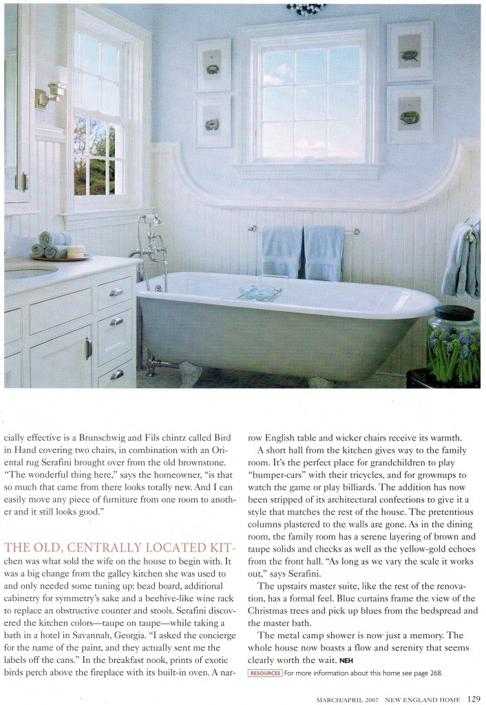 2007 "New England Home" final page of article